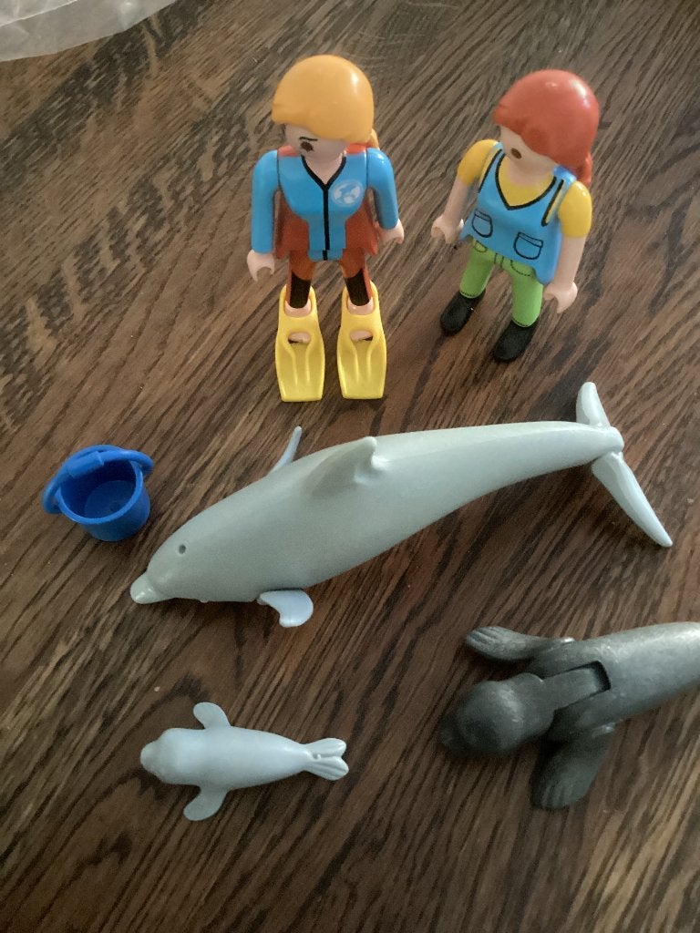 Playmobil, dolfijn en zeehonden, Ophalen of Verzenden, Gebruikt