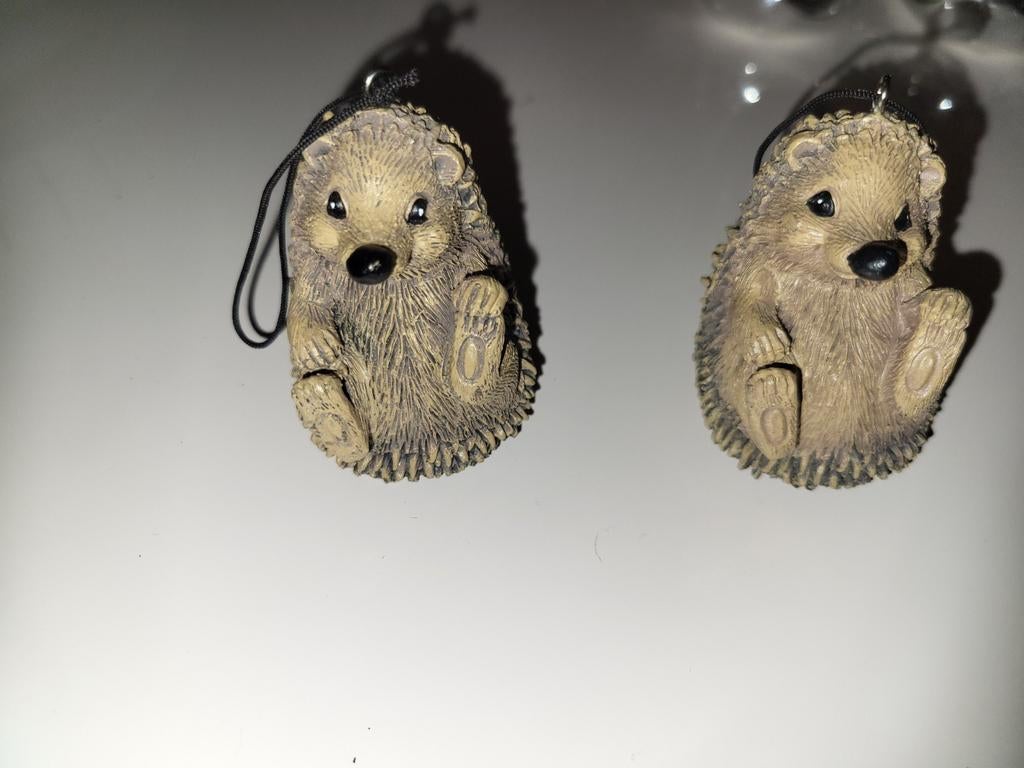 2 egel beeldjes zgan, Verzamelen, Ophalen, Zo goed als nieuw, Dier