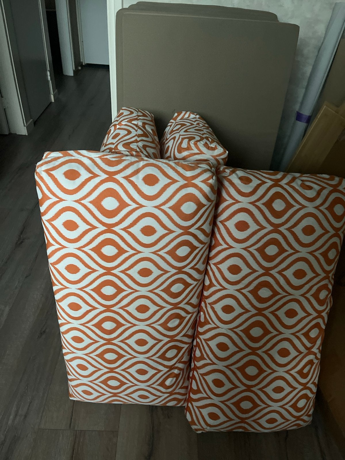 Loungekussenset: 6 zitkussens en 6 rugkussens, Ophalen, Gebruikt