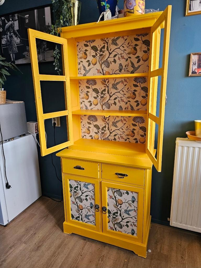 Hippe gepimpte buffetkast - bieden, Huis en Inrichting, Ophalen, Gebruikt, 25 tot 50 cm, 150 tot 200 cm