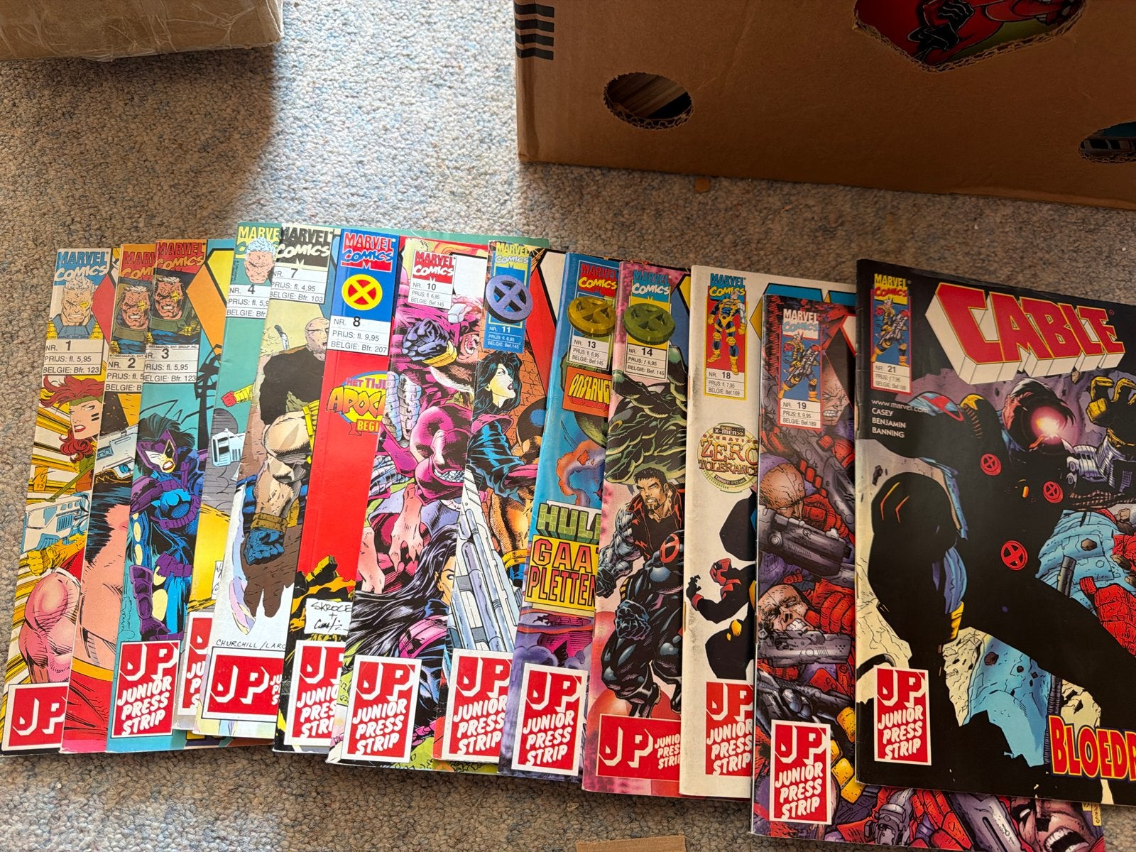 Marvel Comics Junior Press Strip - Complete serie, Boeken, Complete serie of reeks, Ophalen of Verzenden, Gelezen, Amerika