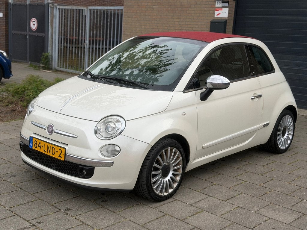 Fiat 500 C 1.2 Rock Automaat cabrio Leder Clima PDC Apk rijd, Auto's, Fiat, Euro 5, Gebruikt, Cabriolet, Bedrijf
