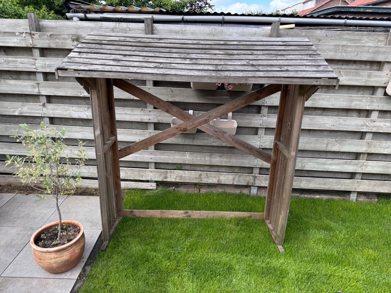 Houthok 180*160*40 cm, Tuin en Terras, Haardhout, Ophalen of Verzenden