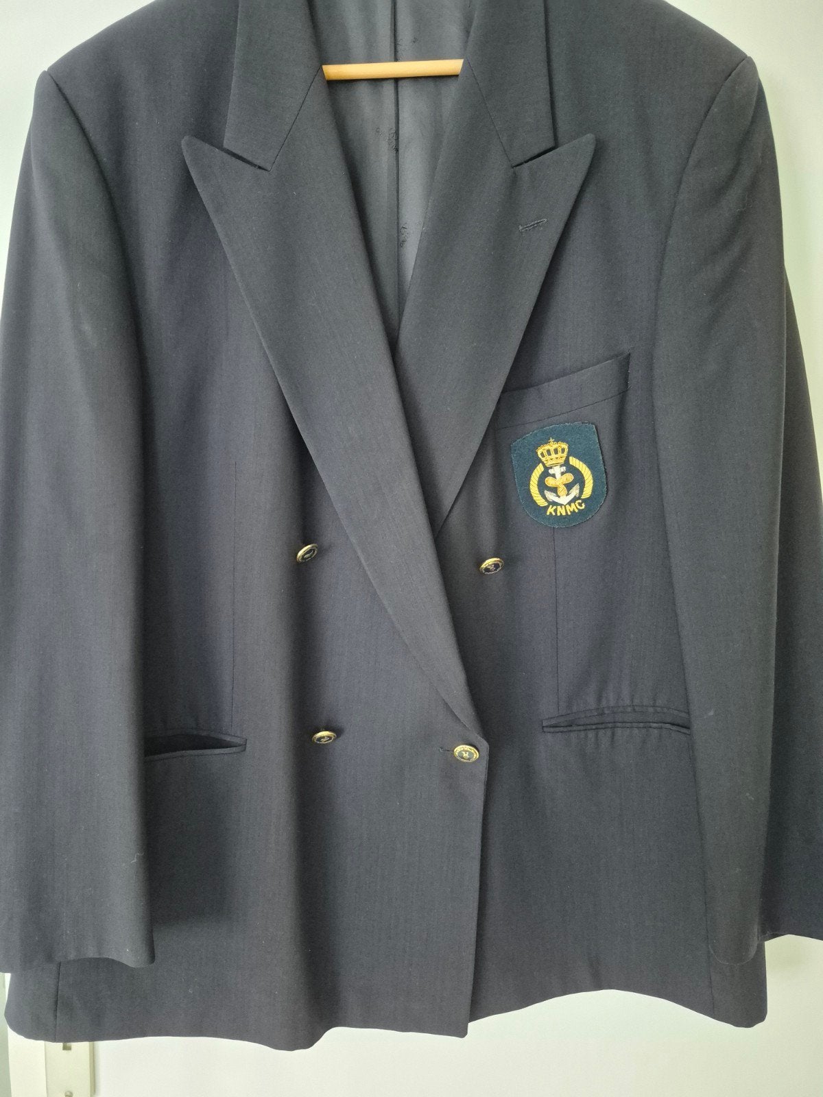 Valentino herenblazer maat 29 donkerblauw, Ophalen of Verzenden, Zo goed als nieuw, Blauw
