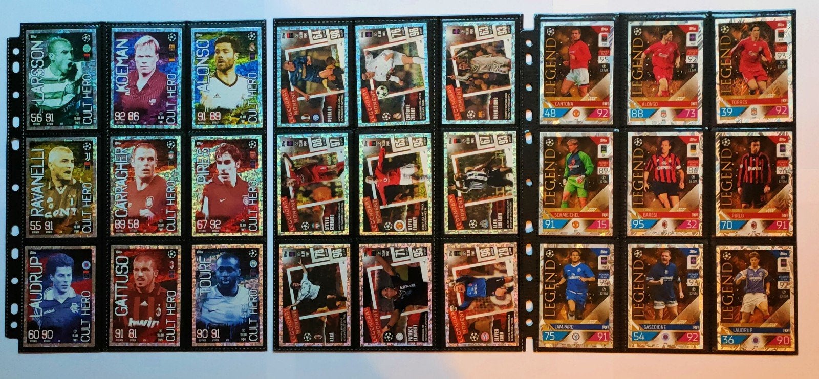 Topps Legend & Cult Hero en Legendary Moment...27 Cards, Verzenden, Zo goed als nieuw, Buitenlandse clubs, Spelerskaart