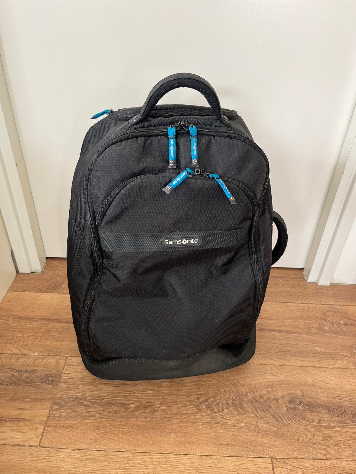 Samsonite rugtas/trolley voor laptop e.d., Computers en Software, Laptoptassen, Trolleytas, 17 inch of meer, Gevoerd laptopvak
