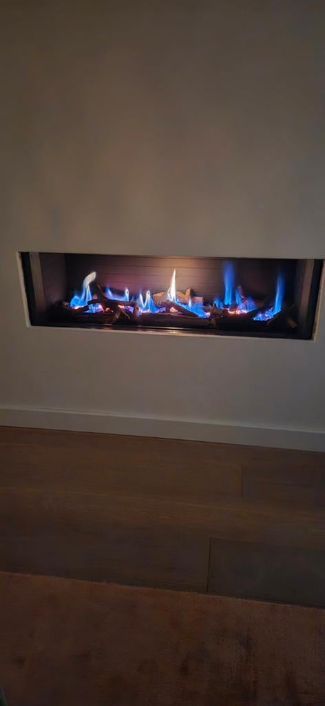 Inbouw Gashaard met afstandsbediening en handleiding, Ophalen, Gebruikt, Inbouwhaard, Gashaard