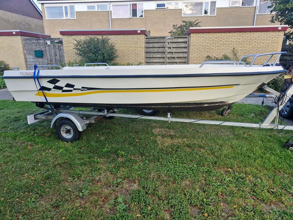 Verano boot 410 cm Polyester Incl. optie motor, trailer, Watersport en Boten, Ophalen of Verzenden, Gebruikt, Polyester
