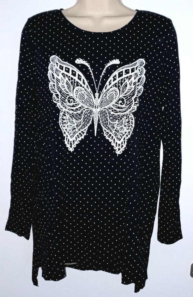 Gina top maat 46, Kleding | Dames, Ophalen of Verzenden, Zo goed als nieuw, Zwart, Shirt of Top