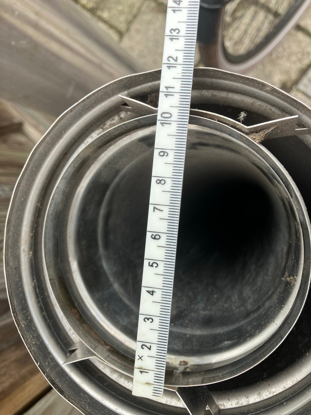 RVS Afvoerpijp/Afzuiger onderdelen, Doe-het-zelf en Verbouw, Ventilatie en Afzuiging, Ophalen, Gebruikt, Ventilator en Afzuiger