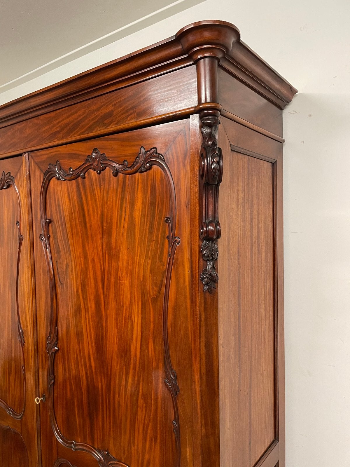 Antieke deelbare mahonie kast van Horrix, 1880, Ophalen