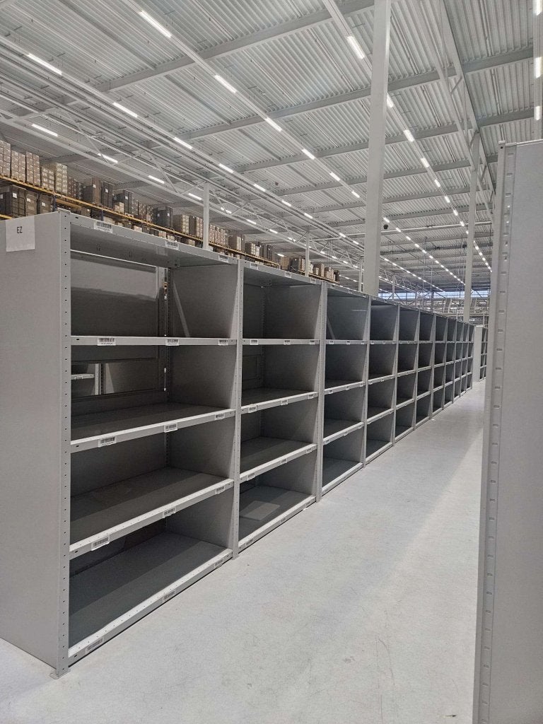 META legbord/magazijn stelling 200x100x60 cm va 65,00 p/m, HMS Magazijninrichtingen BV, Zo goed als nieuw, Info@hmsmagazijninrichtingen.nl