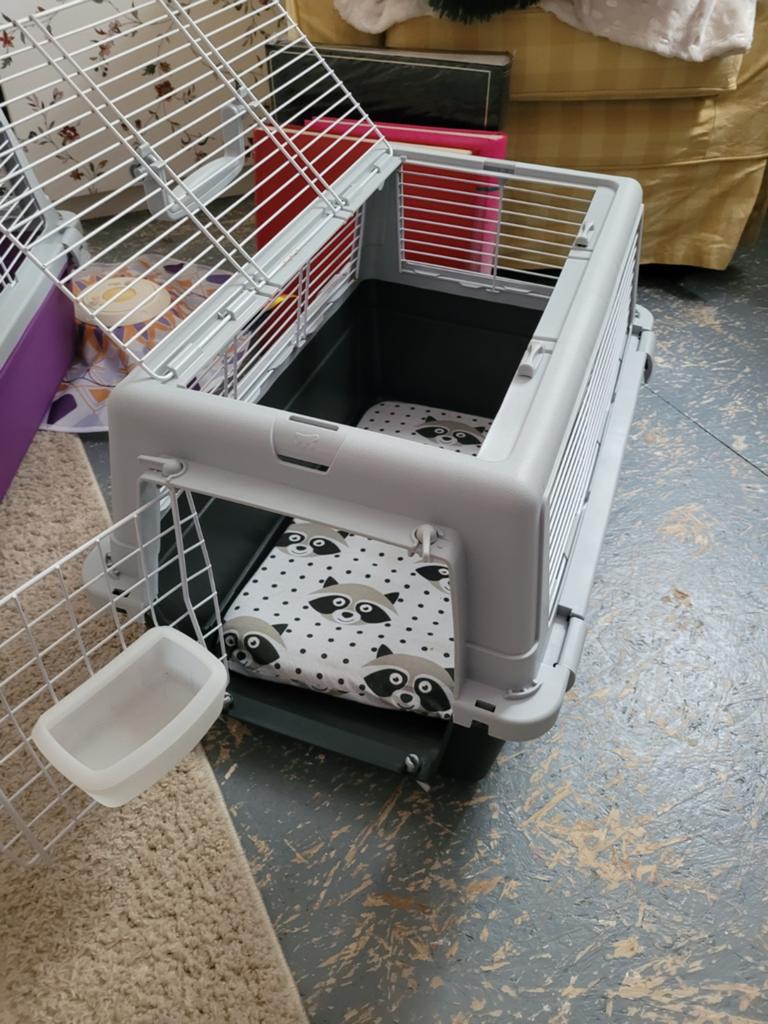 zwarte katten reismand van ferplast, Dieren en Toebehoren, Ophalen of Verzenden, Zo goed als nieuw