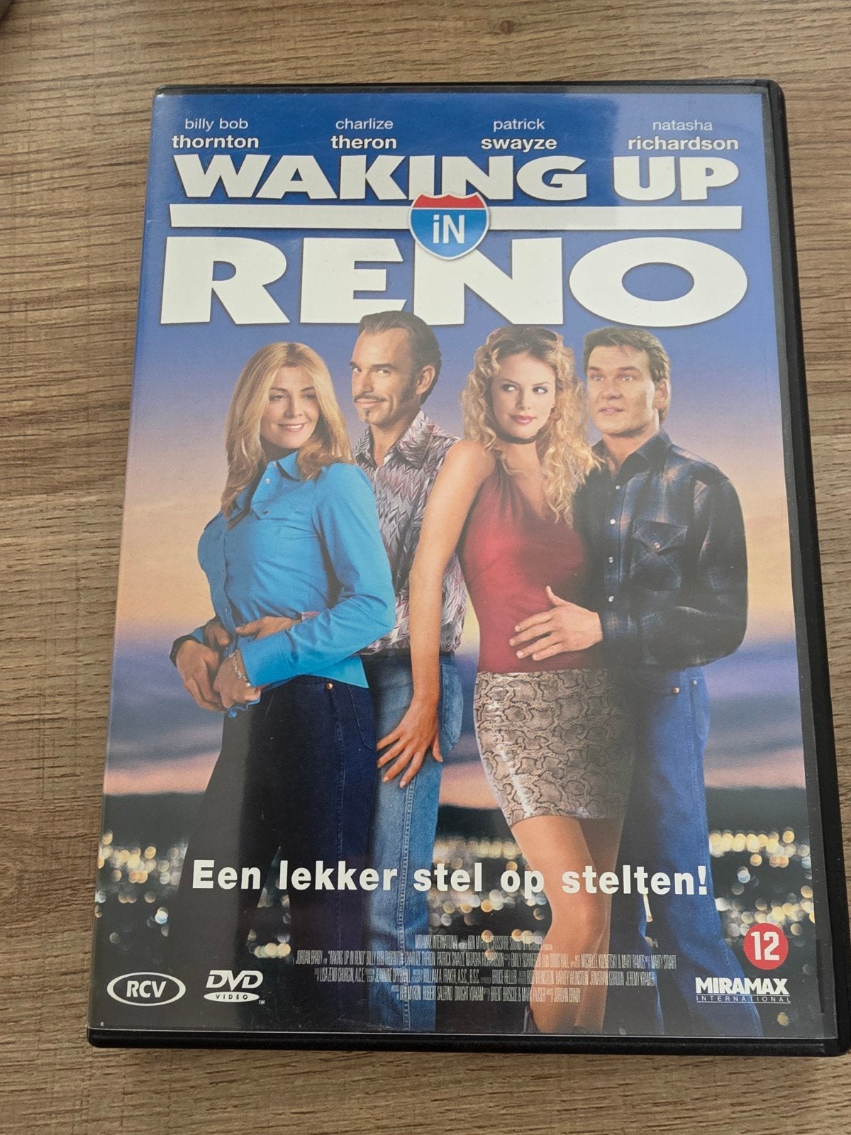waking up in reno , patrick swayze , charlize theron, Alle leeftijden, Ophalen of Verzenden, Zo goed als nieuw, Romantische komedie