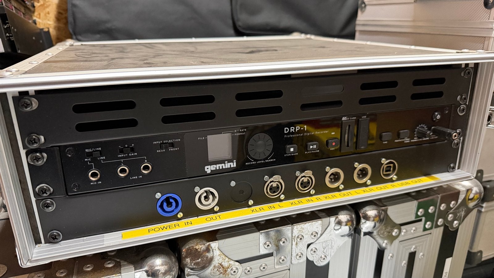Gemini DRP-1 Rack Mount Digitale Recorder met flightcase, Ophalen, Gebruikt, Audio
