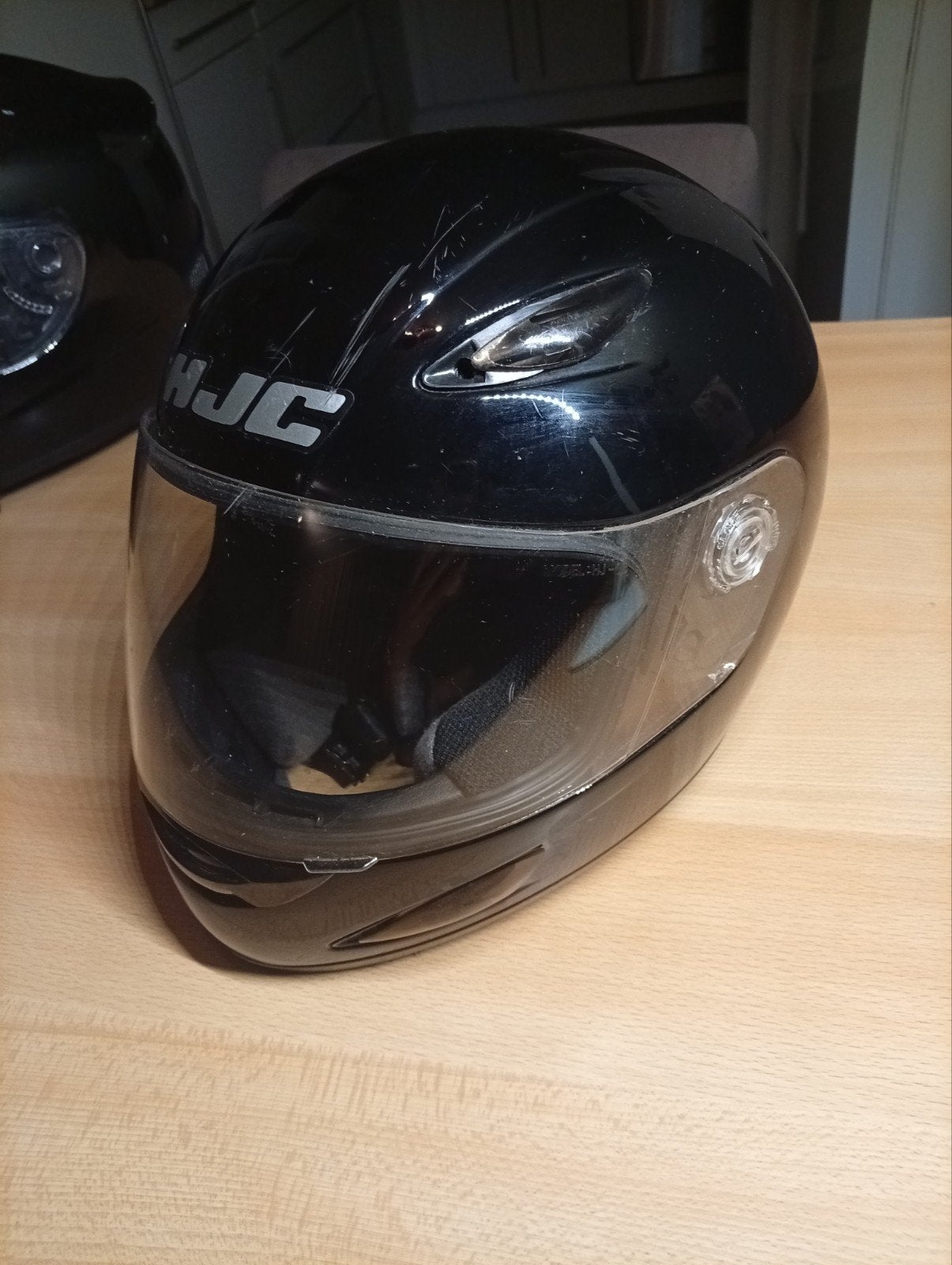 zwarte motor/scooter helm maat S, XS, Overige typen, Tweedehands, Ophalen