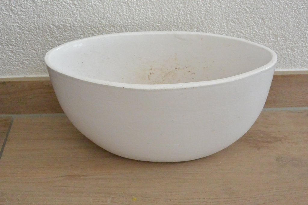 Witte bootschaal / bloempot, Tuin en Terras, Gebruikt, Binnen, Ophalen of Verzenden, Overige vormen