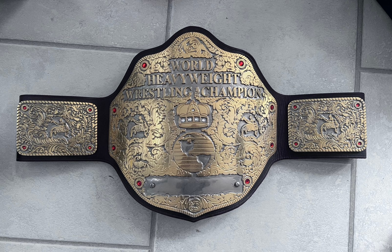 WCW/WWF BIG GOLD Belt, Ophalen of Verzenden, Gebruikt, Buitenlandse clubs
