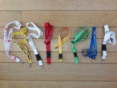 keycord sleutelhanger wit geel blauw rood groen , nieuw, Ophalen of Verzenden, Nieuw, Overige typen