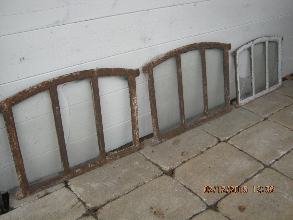 gietijzeren raampjes, Doe-het-zelf en Verbouw, Ophalen, Gebruikt, Minder dan 80 cm, Minder dan 80 cm