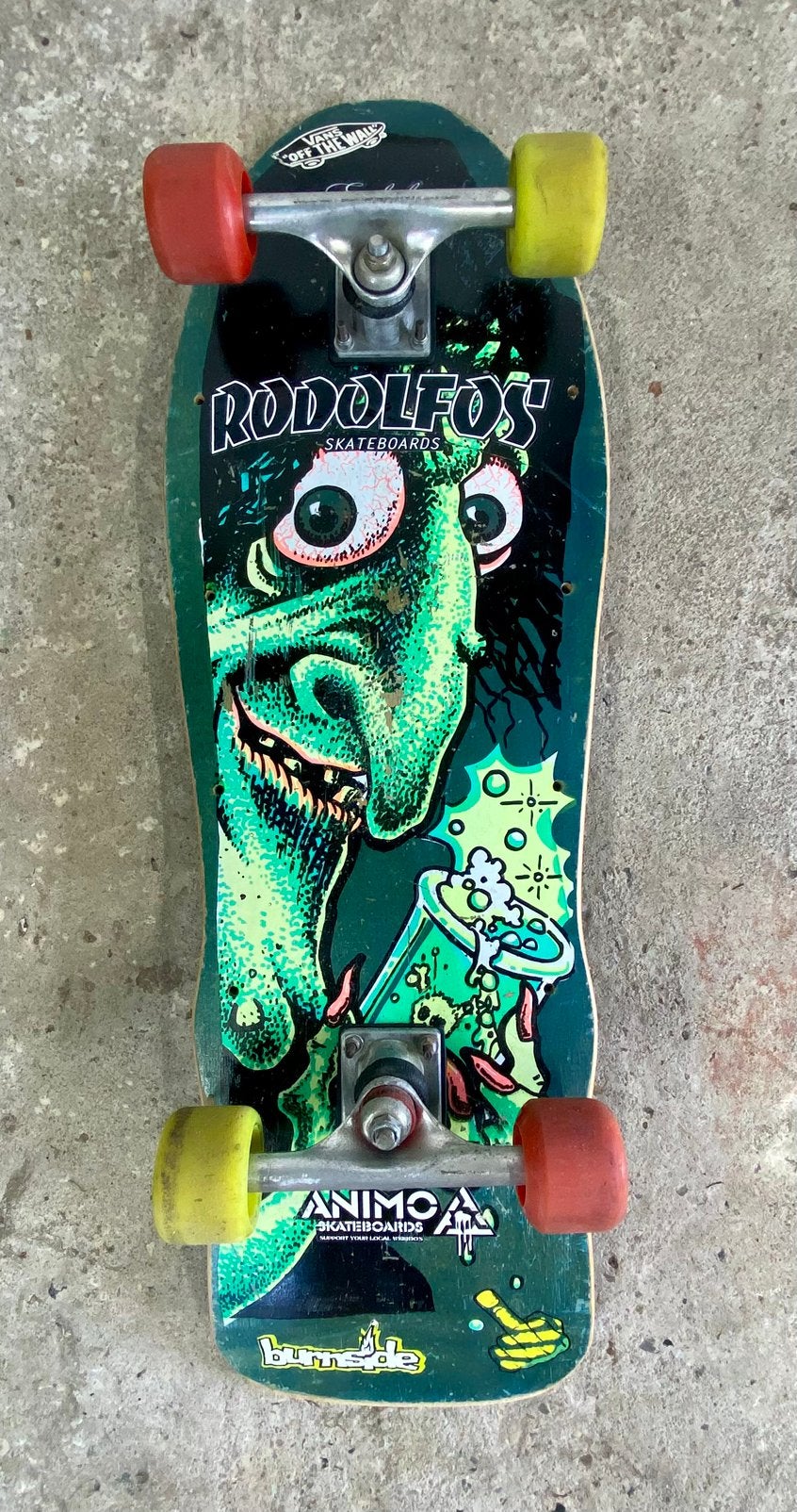 Oldskool eighties Variflex vert skateboard, Ophalen of Verzenden, Gebruikt, Skateboard