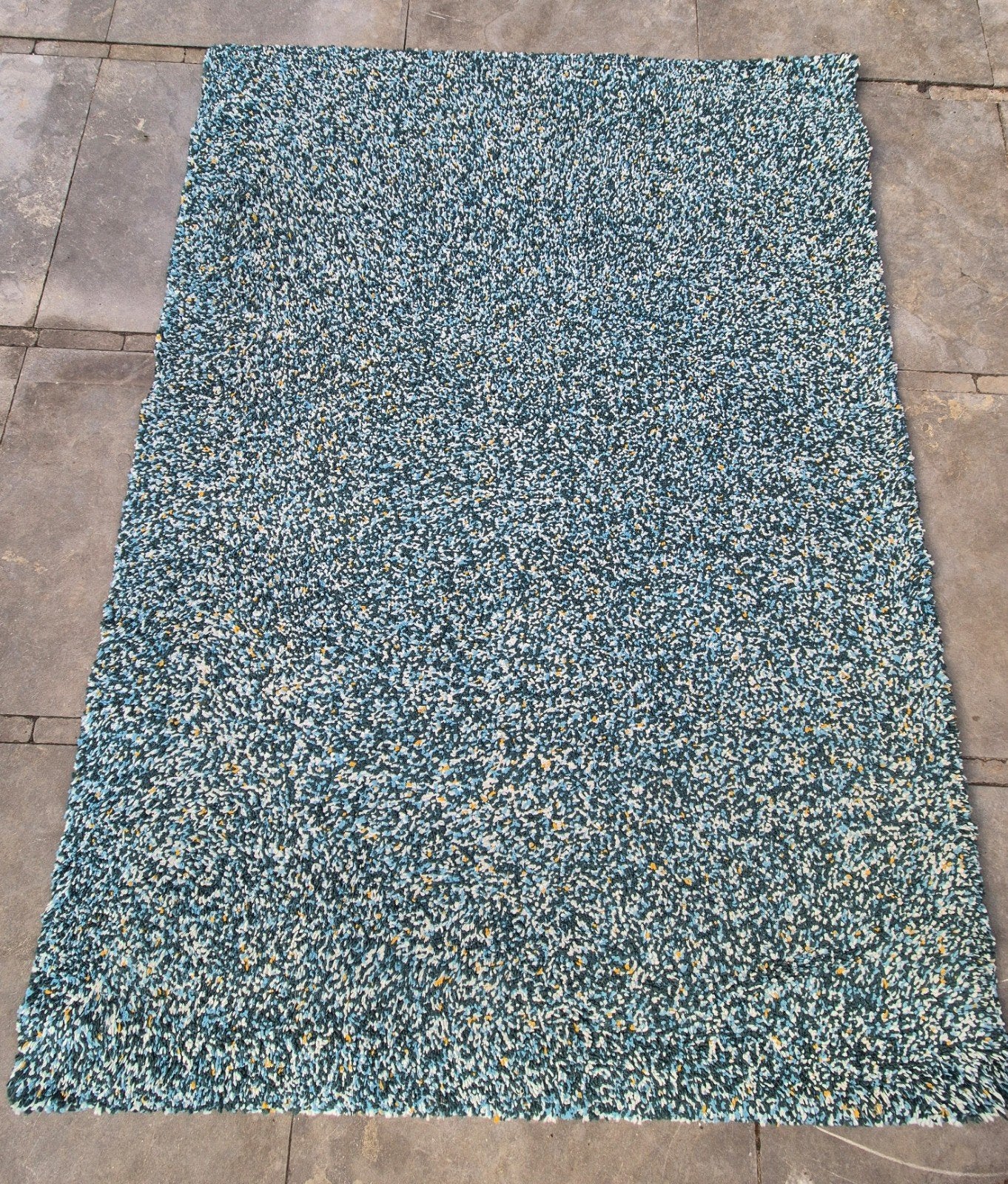IKEA Vindum Vloerkleed 170x230cm - Groen/Blauw, Huis en Inrichting, Ophalen, Gebruikt, Modern, Speels, 150 tot 200 cm