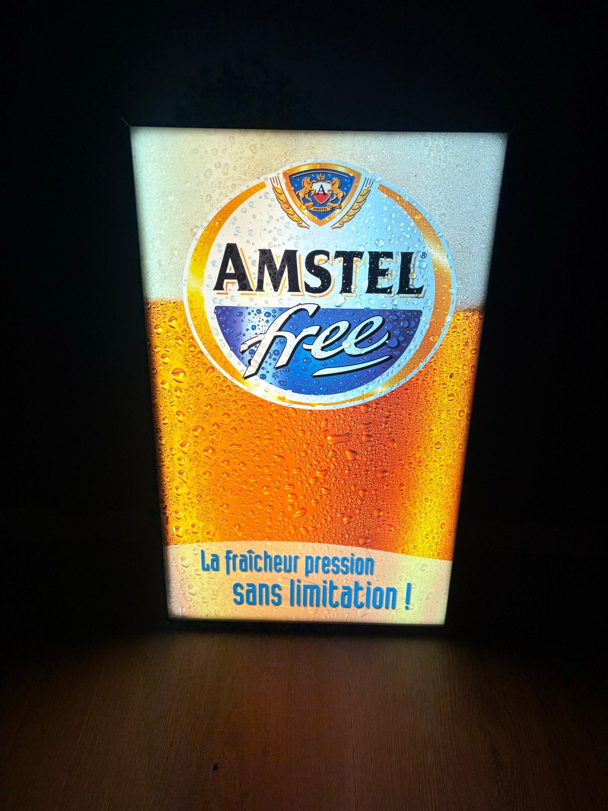 Amstel Free Lichtbak - 32x51cm, Verzamelen, Ophalen of Verzenden, Gebruikt, Overige typen, Amstel