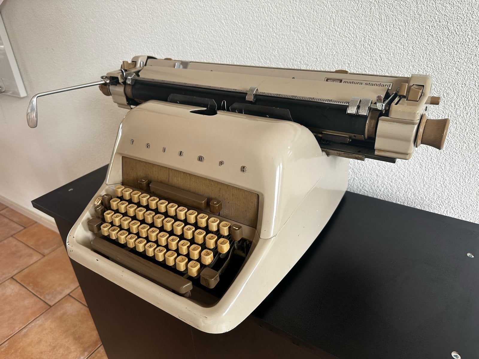 Prachtige Triumph Matura Typemachine 1962 Volledig Werkend!, Diversen, Typemachines, Ophalen, Gebruikt