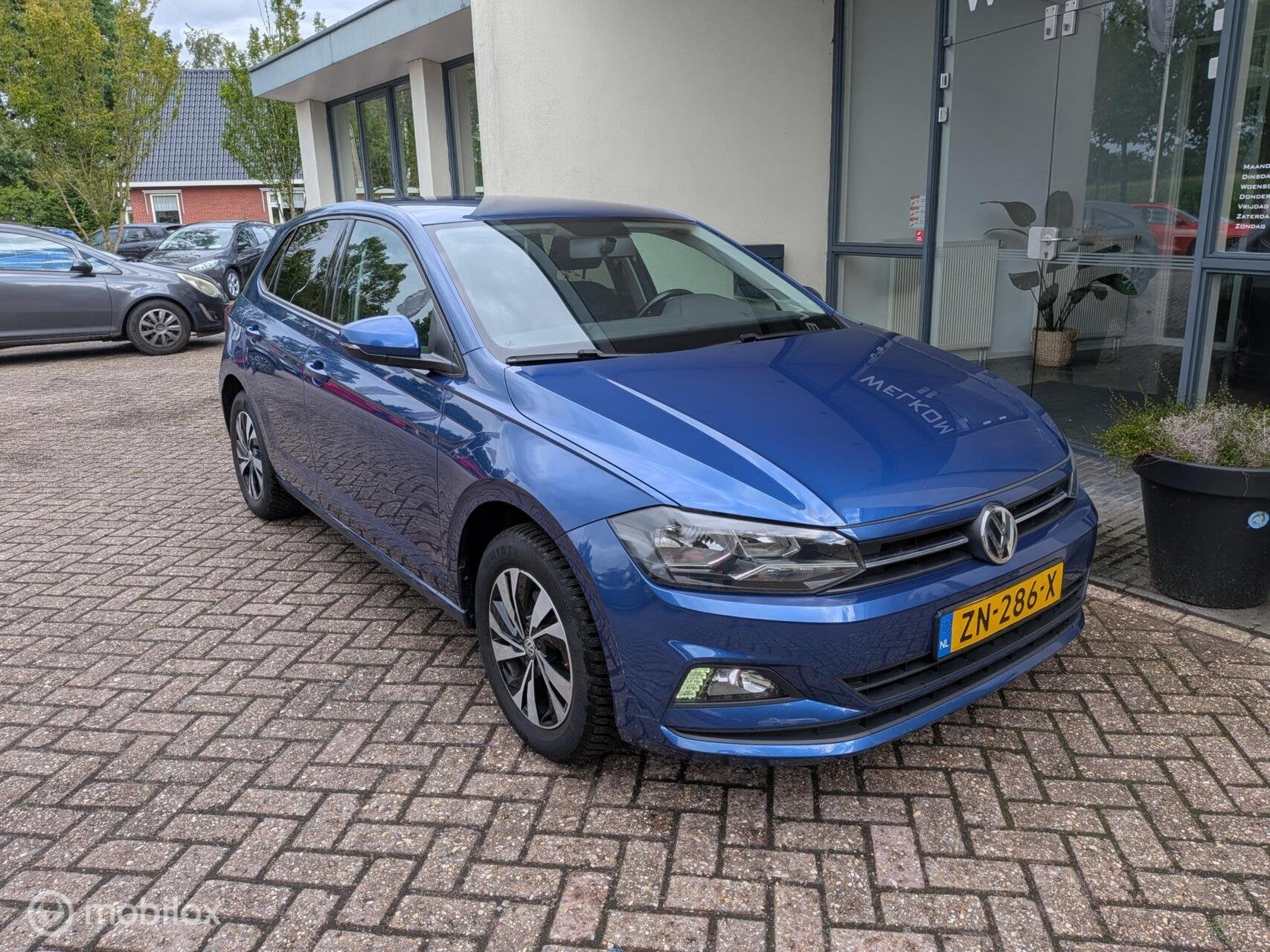 Volkswagen Polo 1.0 TSI Comf ✅Carplay✅1e eig.✅Deal.onh, Euro 6, Start-stop-systeem, Blauw, 116 pk