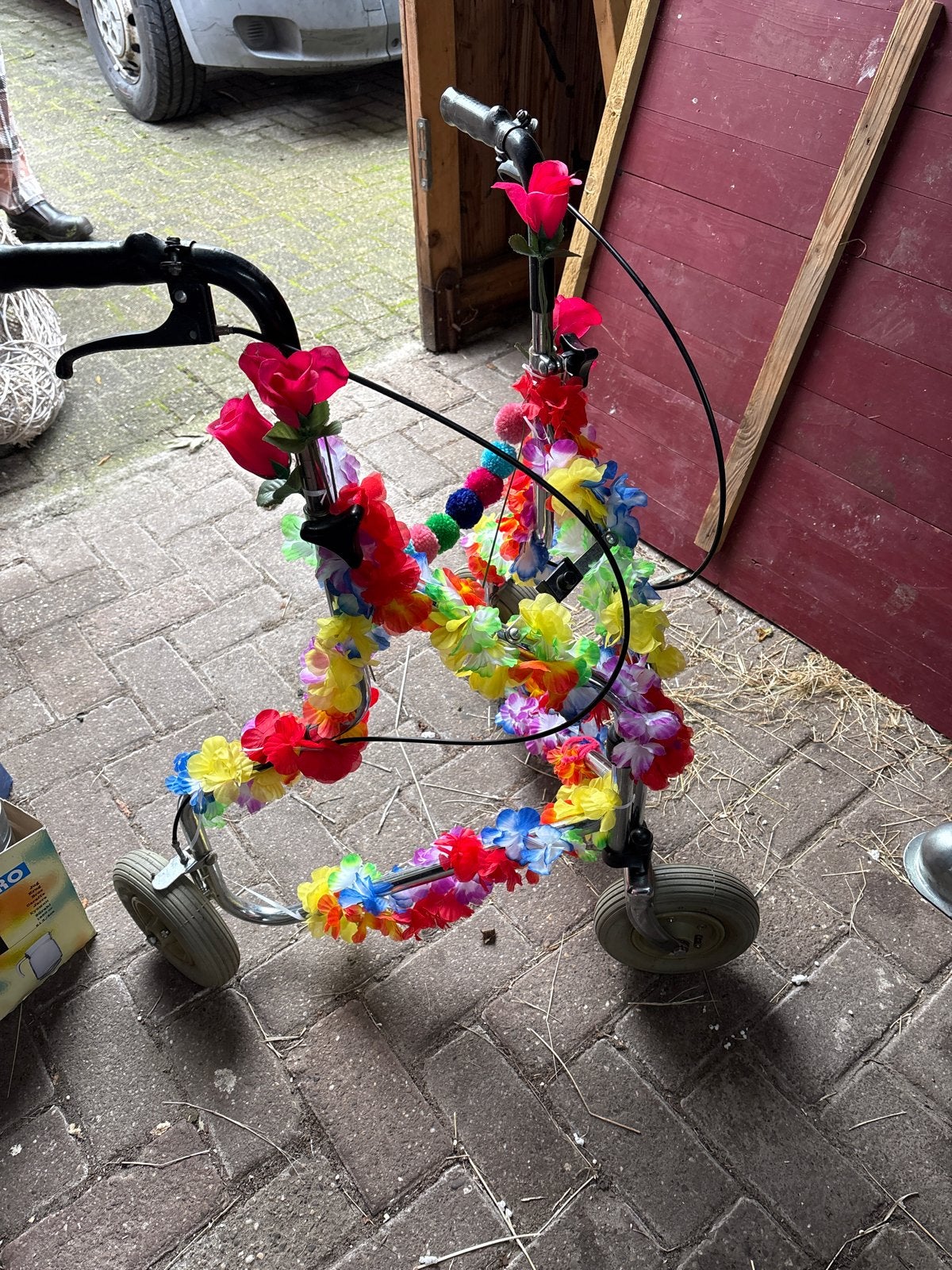 3 wiels rollator, Ophalen, Opvouwbaar, Gebruikt