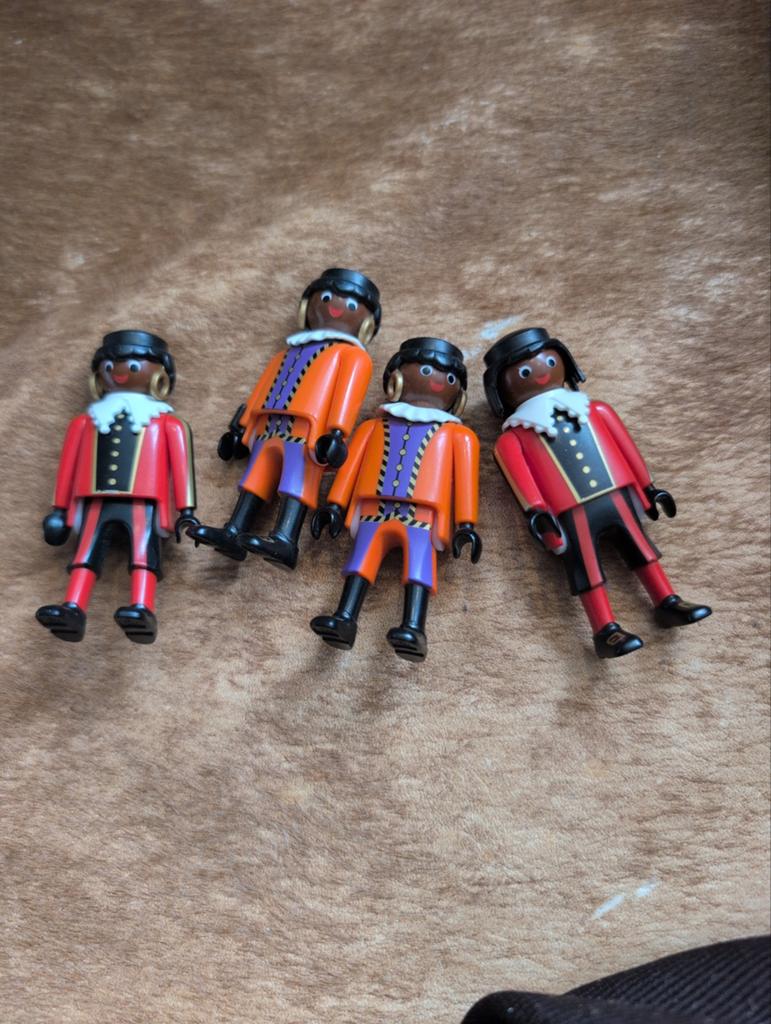 Playmobil Sinterklaas Pieten (4 stuks), Ophalen of Verzenden, Gebruikt, Los playmobil