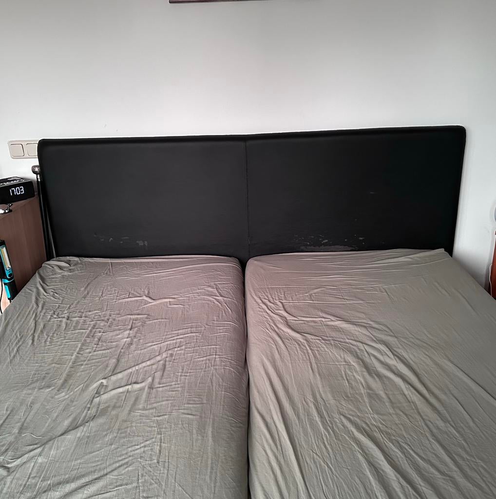 Gratis af te halen: 2persoons bed Auping boxspring, Ophalen, Gebruikt, Tweepersoons