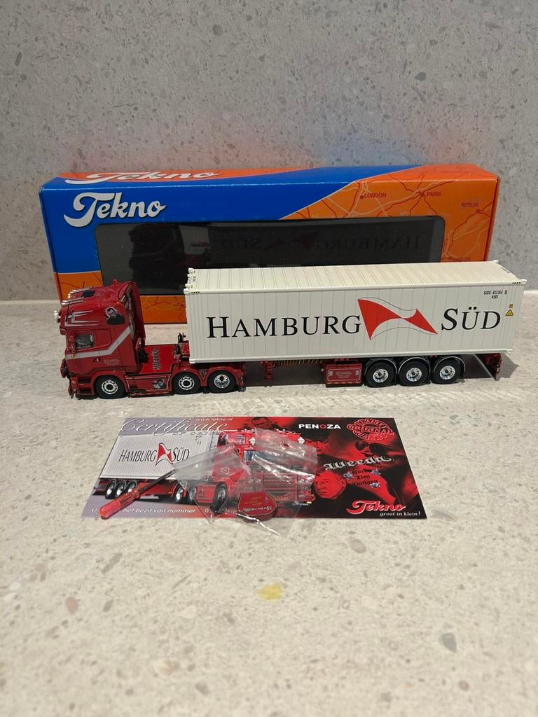 Tekno Scania Weeda “Penoza”, Ophalen of Verzenden, Zo goed als nieuw, Bus of Vrachtwagen, Tekno
