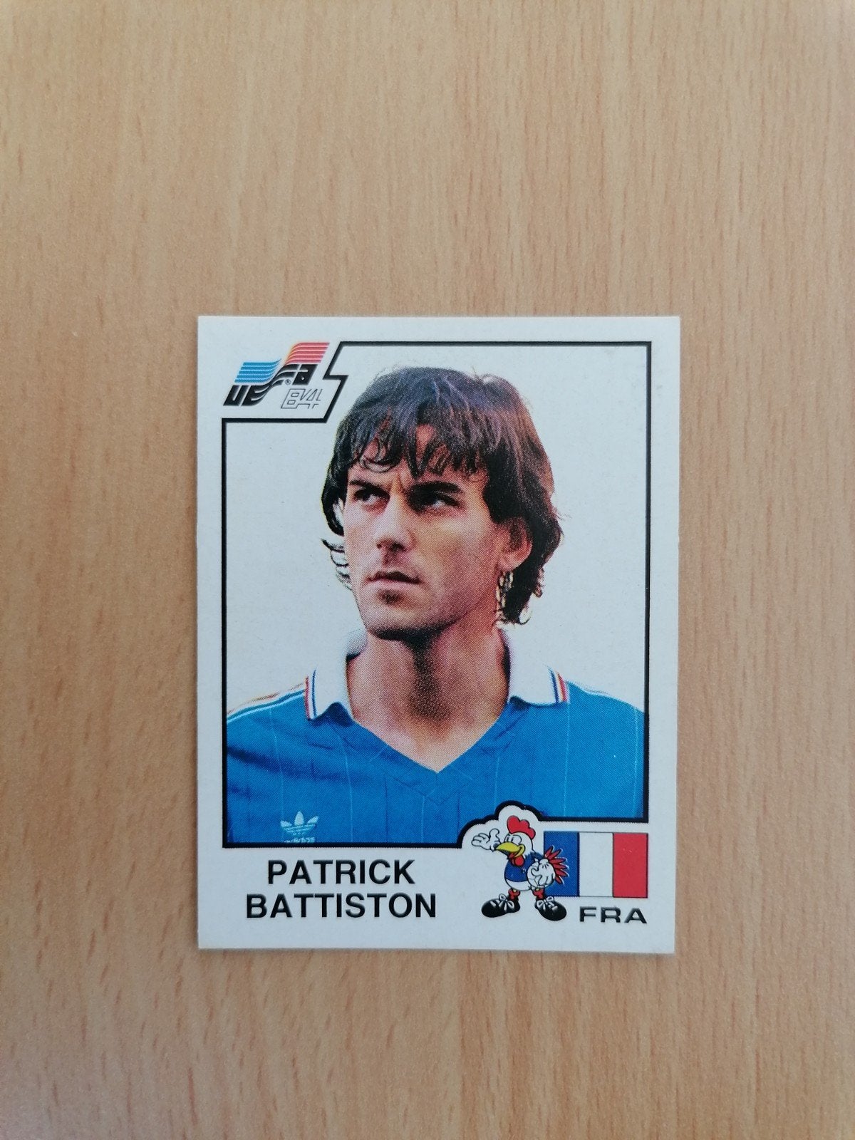 Panini Euro 84 #39 Patrick Battiston-Frankrijk., Ophalen of Verzenden, Zo goed als nieuw, Buitenlandse clubs, Poster, Plaatje of Sticker