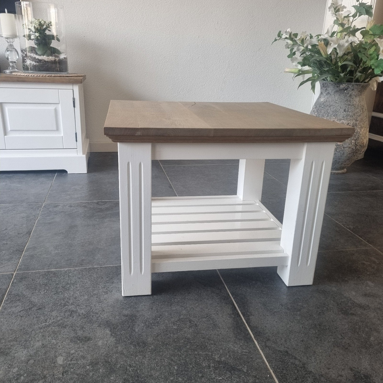 Salon tafel, 55 tot 75 cm, Rechthoekig, Hout, Ophalen