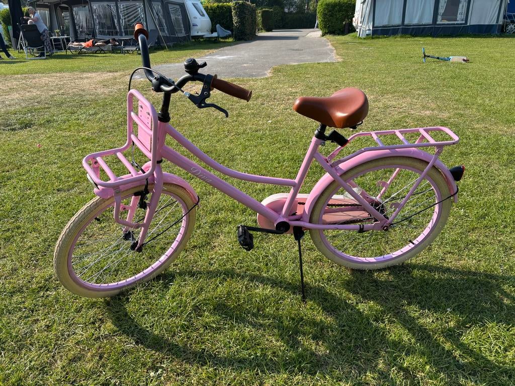 Spirit Diva meisjesfiets 22 inch - Roze met voordrager, Ophalen, Terugtraprem, 22 inch, Gebruikt