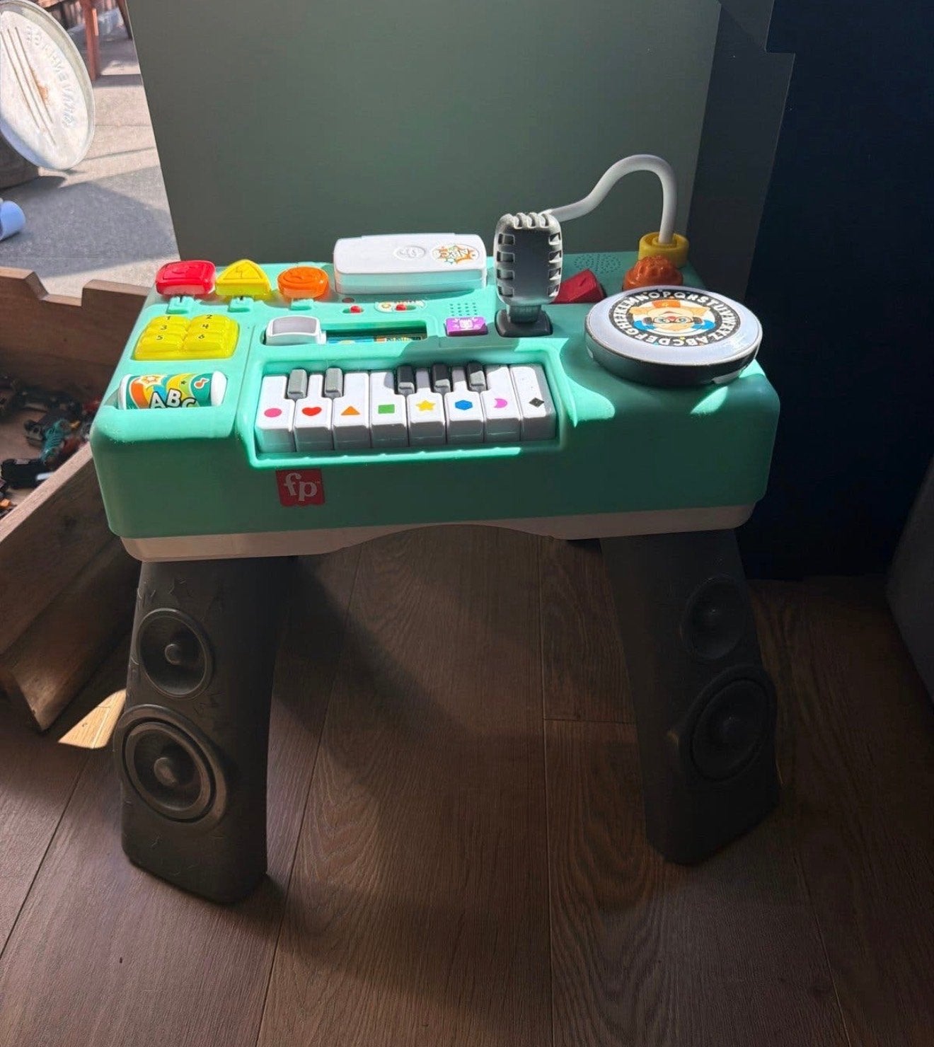 Fisher-Price Kinder DJ Set met Microfoon en Piano, Ophalen, Gebruikt, Overige typen, Met licht