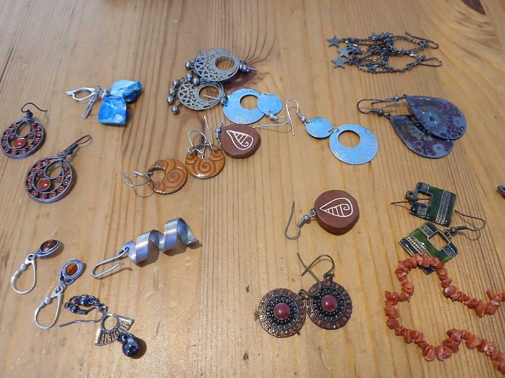 Stainless steel earrings, Ophalen, Zo goed als nieuw, Goud, Overige materialen