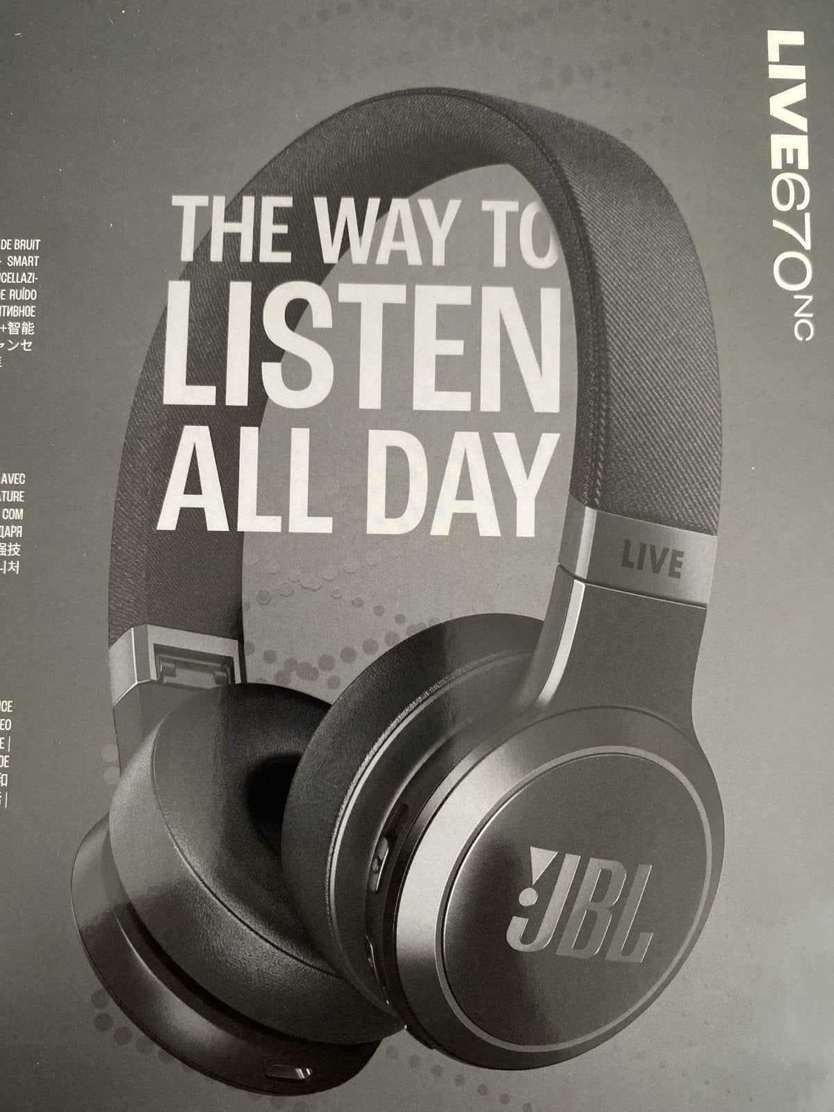 JBL Live 670NC Draadloze koptelefoon met Noise Cancelling, Ophalen, JBL, Bluetooth, Nieuw