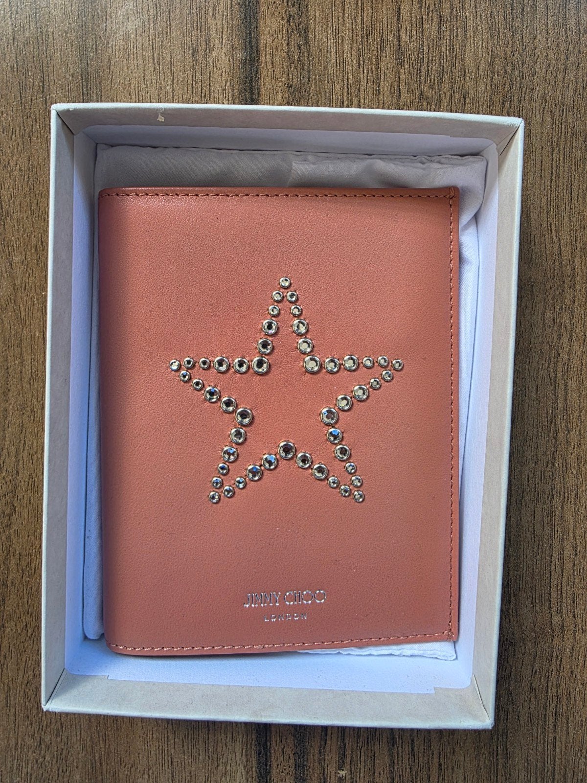 Jimmy Choo paspoorthouder met sterren Nieuw, Overige merken, Nieuw, Ophalen of Verzenden, Roze