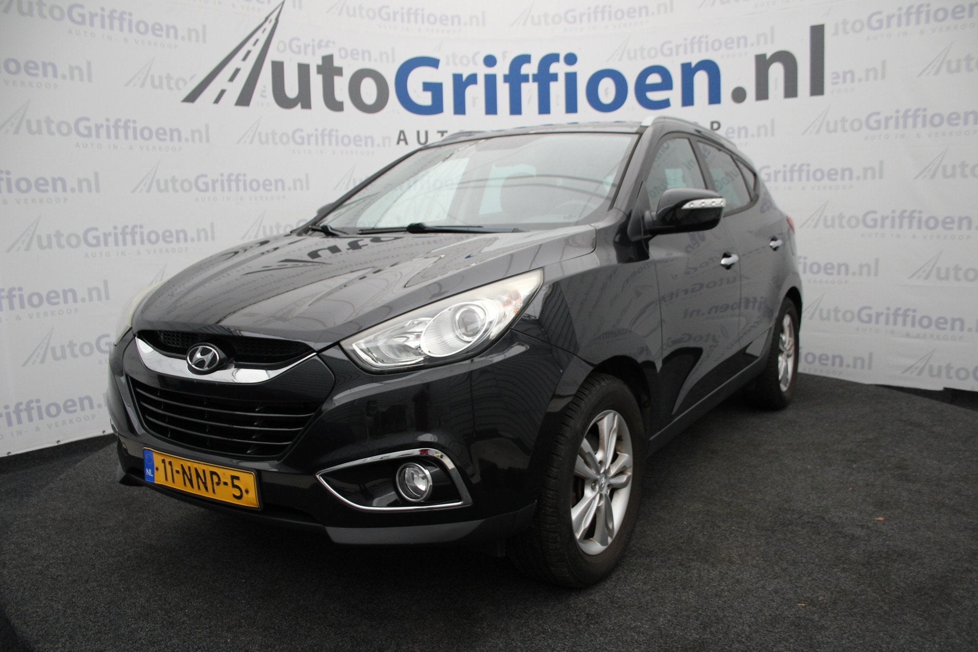 Hyundai ix35 2.0i Style nette SUV met trekhaak met nieuwe AP, Gebruikt, Zwart, 4 cilinders, Leder en Stof