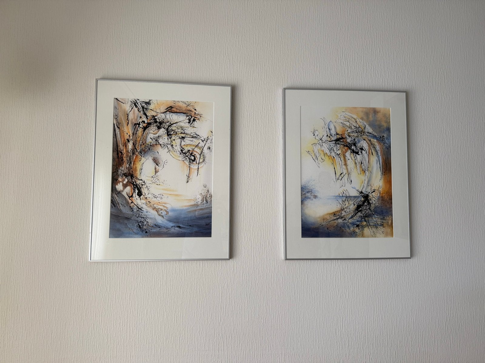 2 Schilderijen Anne Idsinga-Feyen - Edese kunstenares, Ophalen