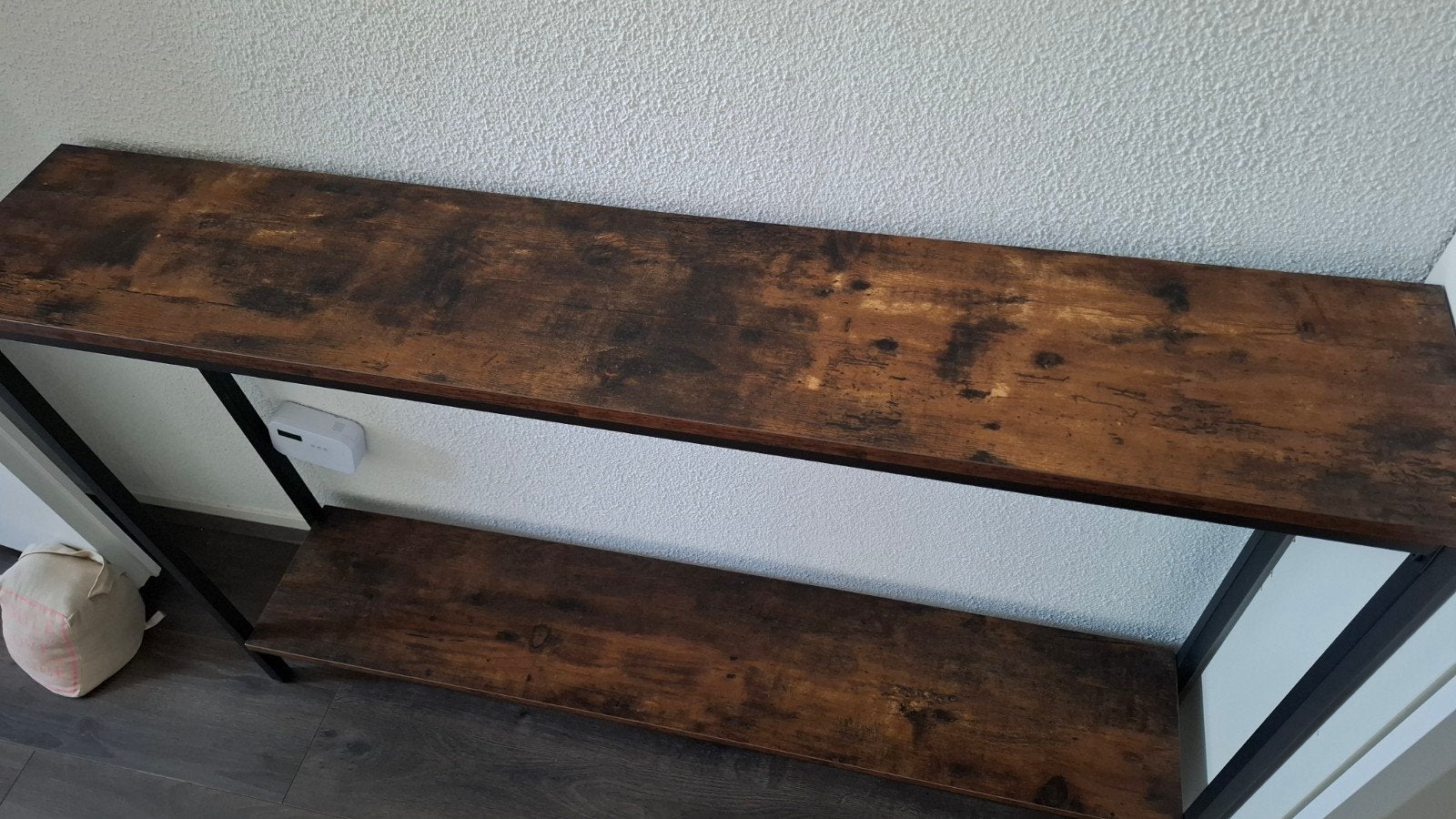 Sidetable 120x22,5x75,5 cm met 2 planken, 100 tot 150 cm, Zo goed als nieuw, Minder dan 25 cm, Industrieel