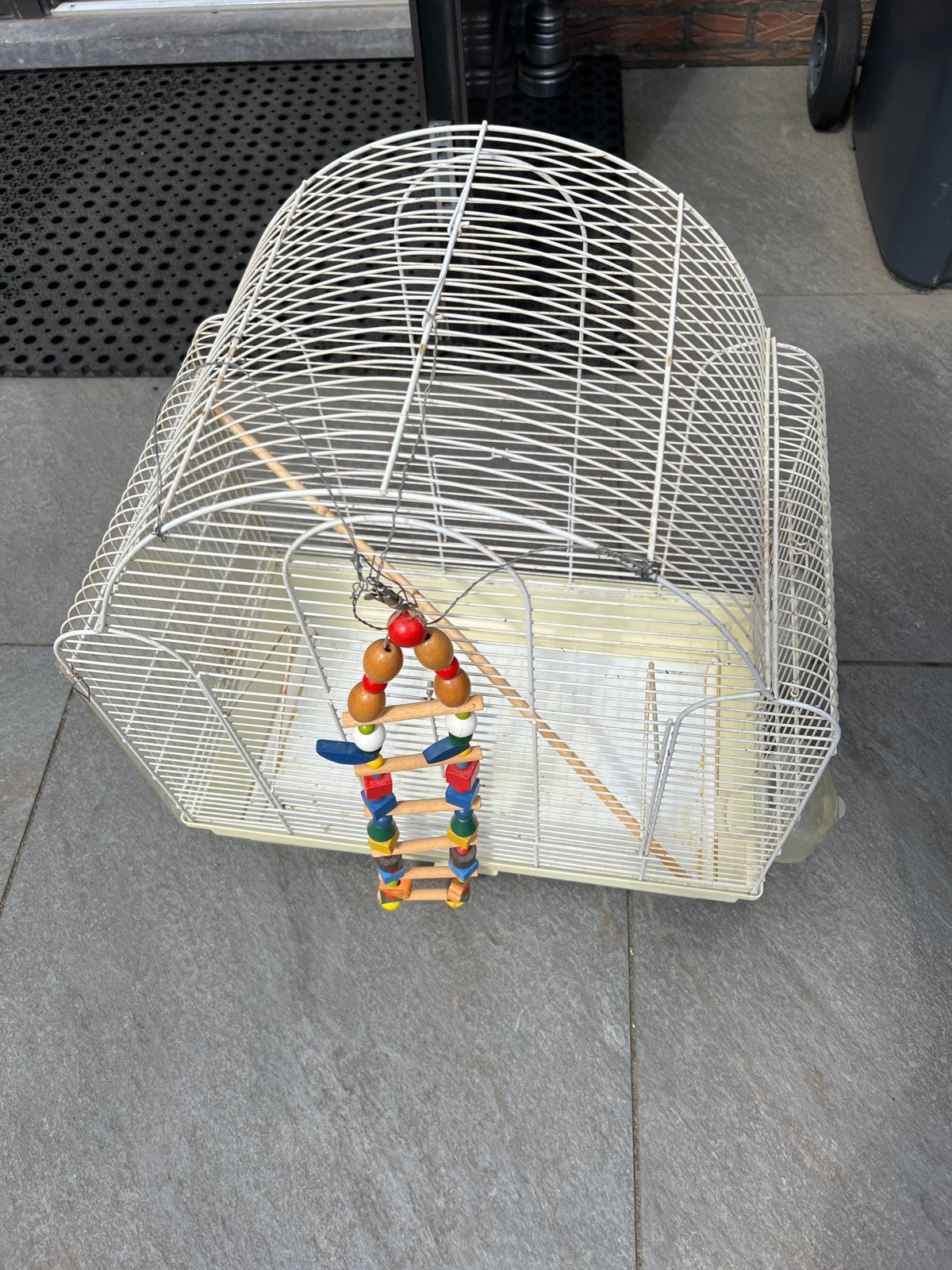 Vogelkooi voor kanarie of parkiet, Dieren en Toebehoren, Vogels | Hokken en Kooien, Ophalen of Verzenden, Gebruikt, Metaal, Vogelkooi