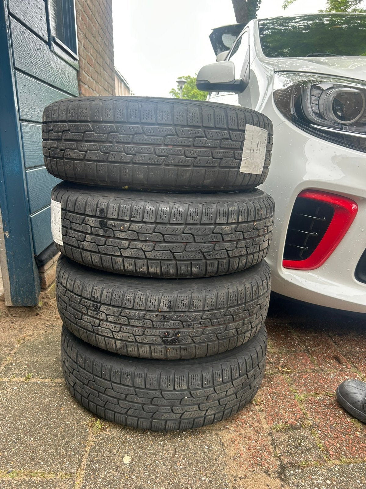 Winterbanden fiat 500, Ophalen of Verzenden, Zo goed als nieuw