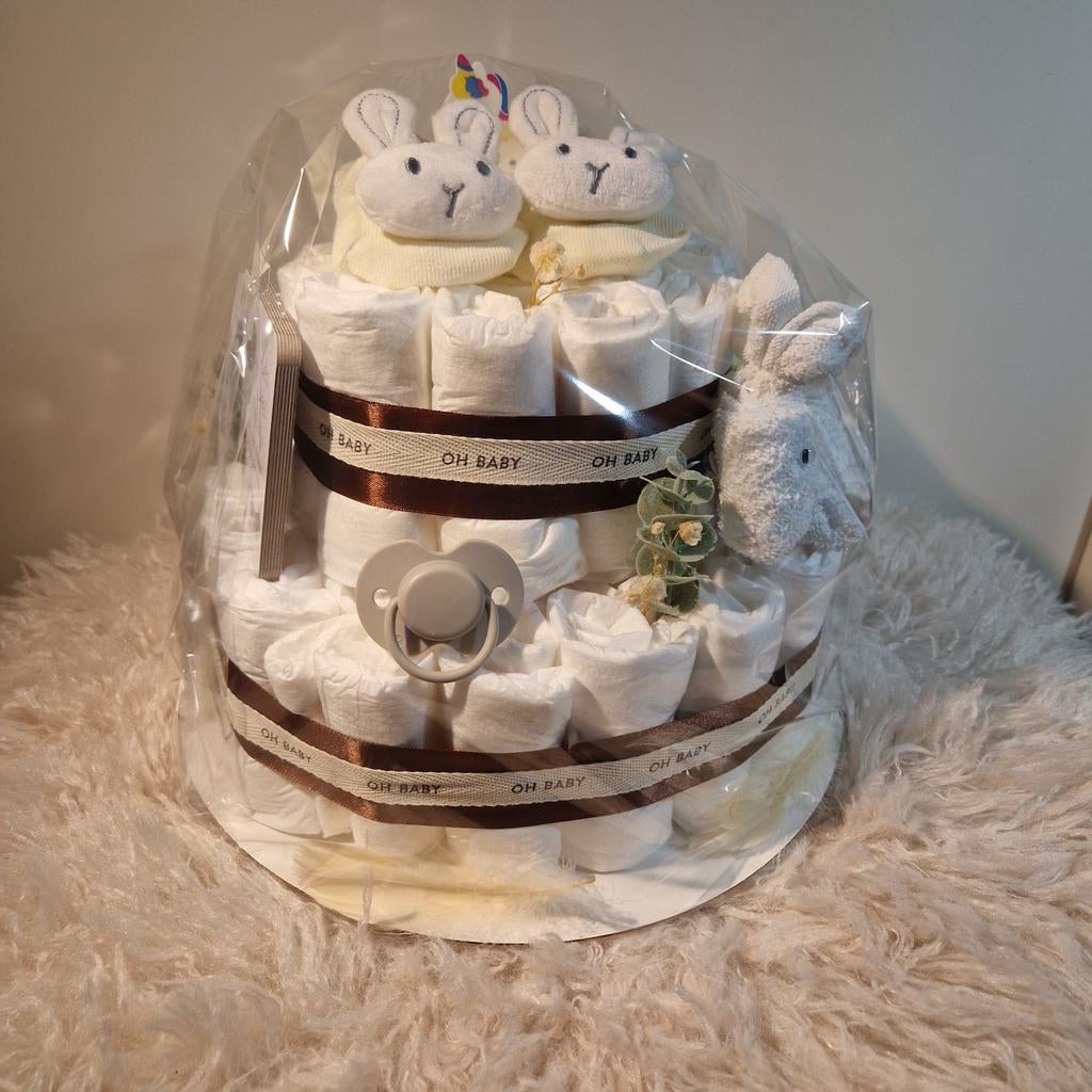 Luiertaart beige, Kinderen en Baby's, Ophalen of Verzenden, Nieuw