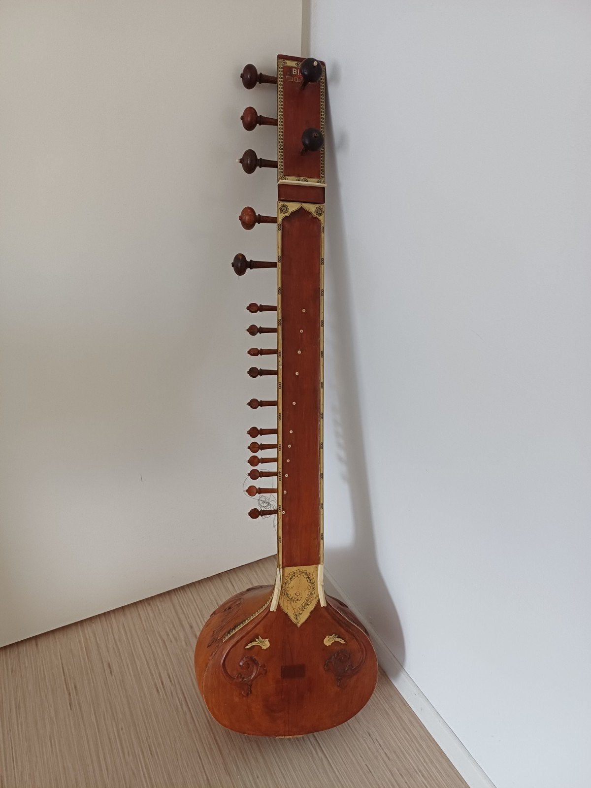 Antieke sitar uit India, Muziek en Instrumenten, Snaarinstrumenten | Overige, Ophalen, Overige typen