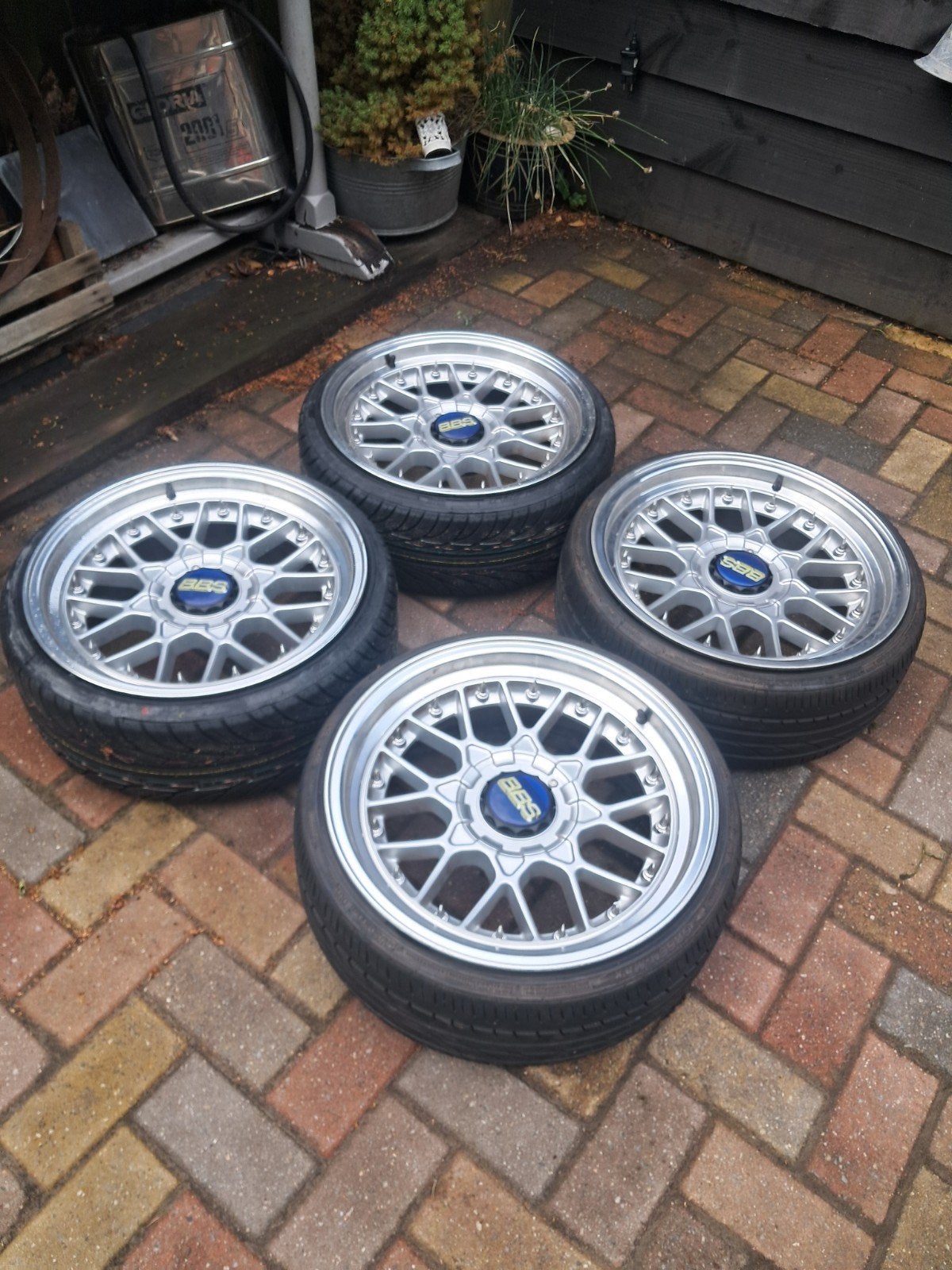 Mooie set bbs replica 4x100 17 inch, Ophalen, Gebruikt, 17 inch, 185 mm