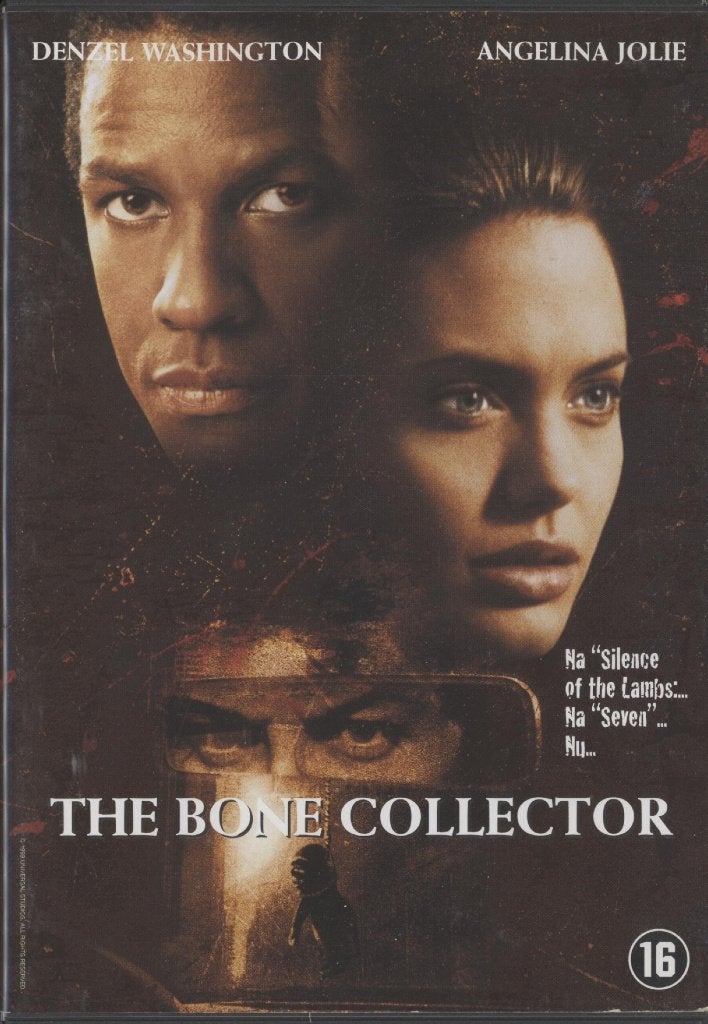 30)The Bone Collector: met Denzel Washington, Angelina Jolie, Vanaf 16 jaar, Ophalen of Verzenden, Gebruikt, Actiethriller