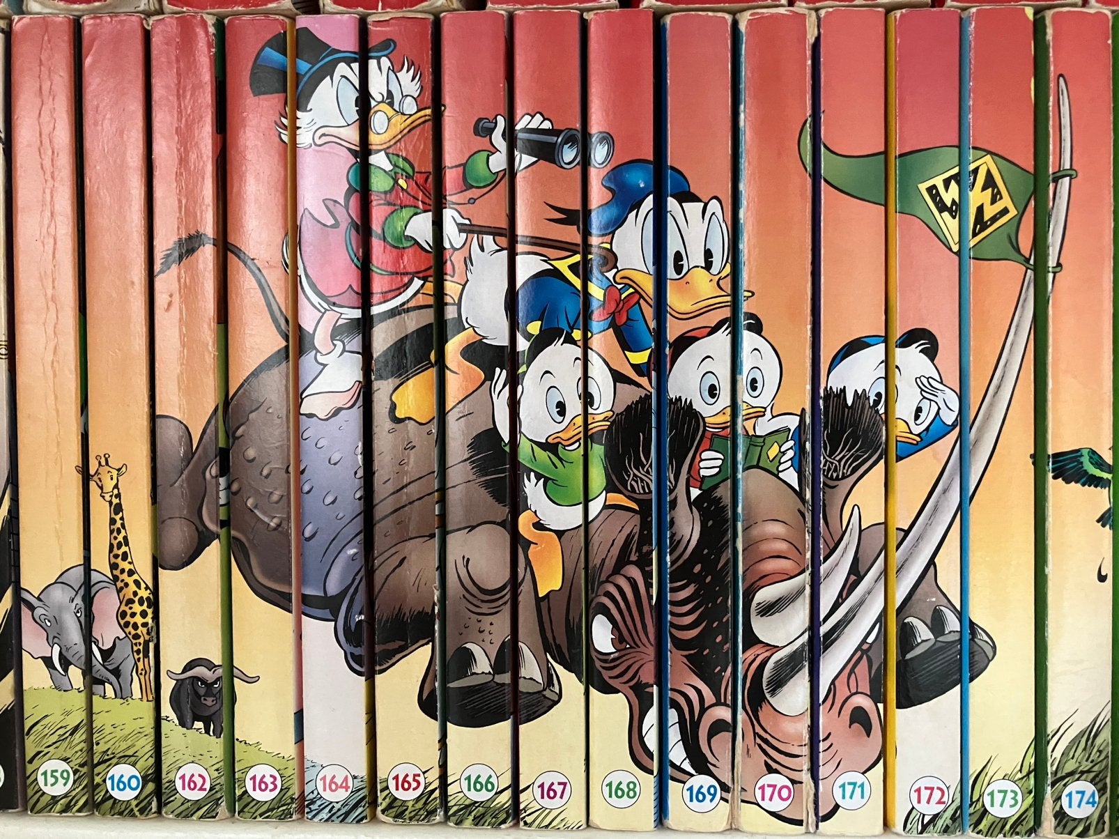 Donald Duck set 159 t/m 174,5 muv 161, Boeken, Meerdere comics, Ophalen of Verzenden, Gelezen, Europa